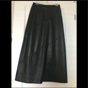 Leather Maxi Skirt